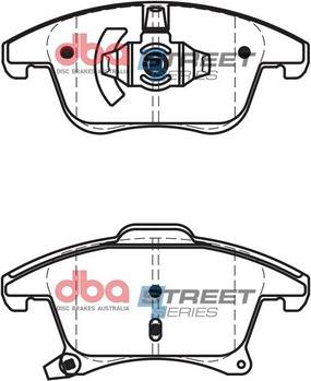 DBA Australia DB2405SS - Kit pastiglie freno, Freno a disco autozon.pro