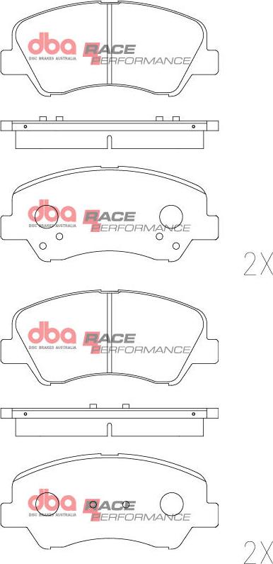 DBA Australia DB2272RP - Kit pastiglie freno, Freno a disco autozon.pro