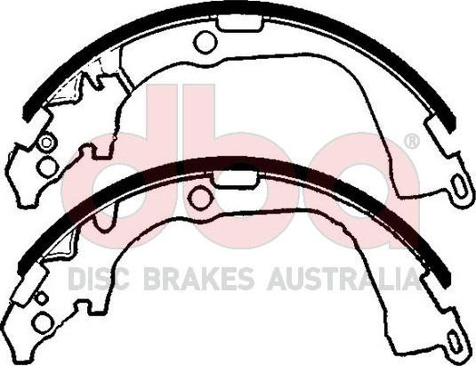 DBA Australia DBAS1933 - Kit ganasce freno autozon.pro