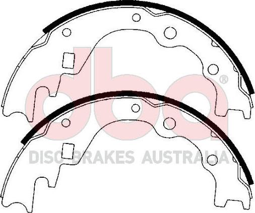 DBA Australia DBAS1587 - Kit ganasce freno autozon.pro