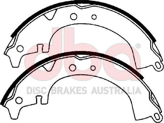 DBA Australia DBAS1358 - Kit ganasce freno autozon.pro