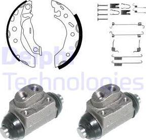 Delphi KP948 - Kit ganasce freno autozon.pro