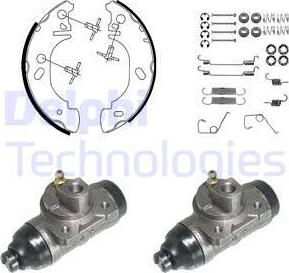 Delphi KP957 - Kit ganasce freno autozon.pro