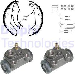 Delphi 963 - Kit ganasce freno autozon.pro