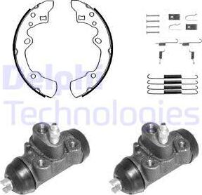 Delphi 913 - Kit ganasce freno autozon.pro