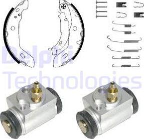 Delphi 984 - Kit ganasce freno autozon.pro