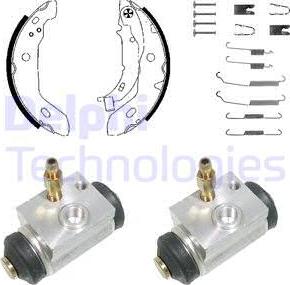 Delphi 983 - Kit ganasce freno autozon.pro