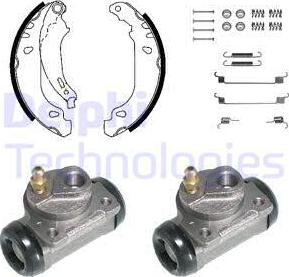 Delphi KP982 - Kit ganasce freno autozon.pro