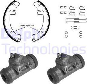 Delphi 613 - Kit ganasce freno autozon.pro