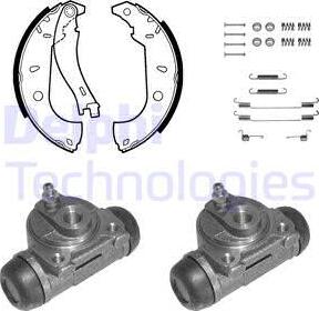 Delphi 1046 - Kit ganasce freno autozon.pro