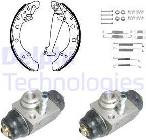 Delphi KP1059 - Kit ganasce freno autozon.pro