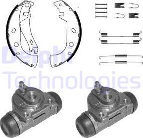 Delphi 1056 - Kit ganasce freno autozon.pro