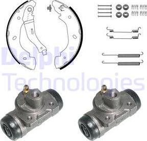 Delphi KP1083 - Kit ganasce freno autozon.pro