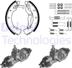 Delphi 893 - Kit ganasce freno autozon.pro