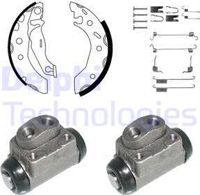 Delphi KP897 - Kit ganasce freno autozon.pro