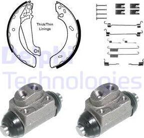 Delphi KP925 - Kit ganasce freno autozon.pro