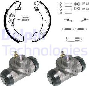 Delphi KP817 - Kit ganasce freno autozon.pro