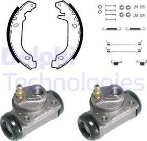 Delphi KP828 - Kit ganasce freno autozon.pro