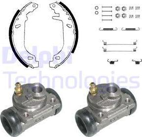 Delphi KP823 - Kit ganasce freno autozon.pro