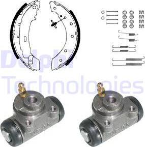 Delphi KP874 - Kit ganasce freno autozon.pro