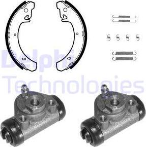 Delphi 762 - Kit ganasce freno autozon.pro