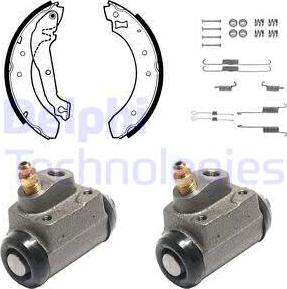 Delphi 701 - Kit ganasce freno autozon.pro