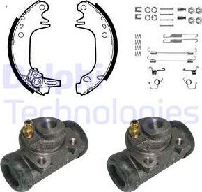 Delphi KP786 - Kit ganasce freno autozon.pro