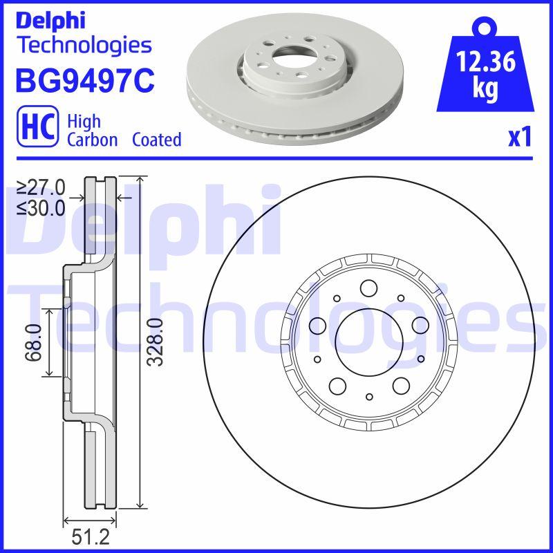 Delphi BG9497C - Discofreno autozon.pro