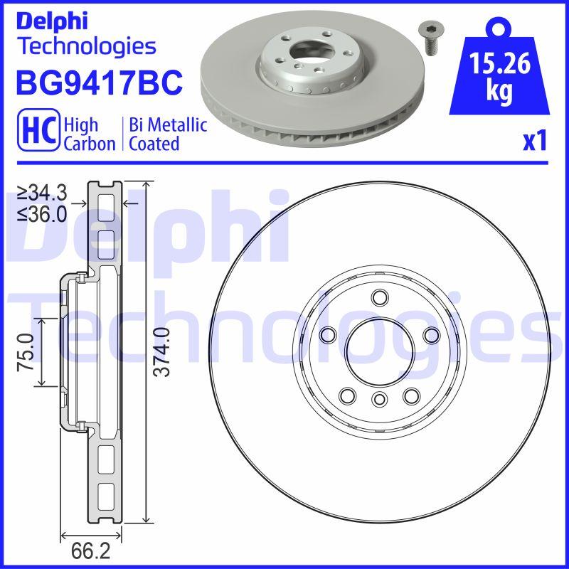 Delphi BG9417BC - Discofreno autozon.pro