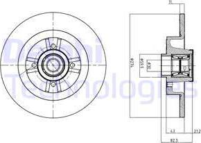 Delphi BG9030RSC - Discofreno autozon.pro