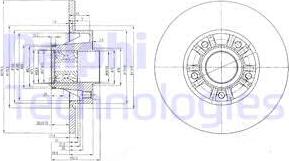 Delphi BG9031RSC - Discofreno autozon.pro