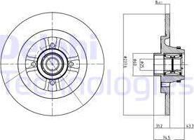 Delphi BG9025RSC - Discofreno autozon.pro