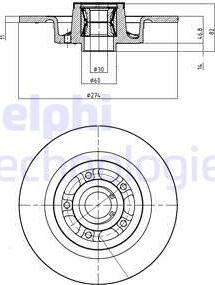 Delphi BG9026RSC - Discofreno autozon.pro