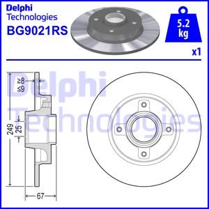 Delphi BG9021RS - Discofreno autozon.pro