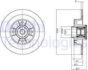 Delphi BG9028RSC - Discofreno autozon.pro