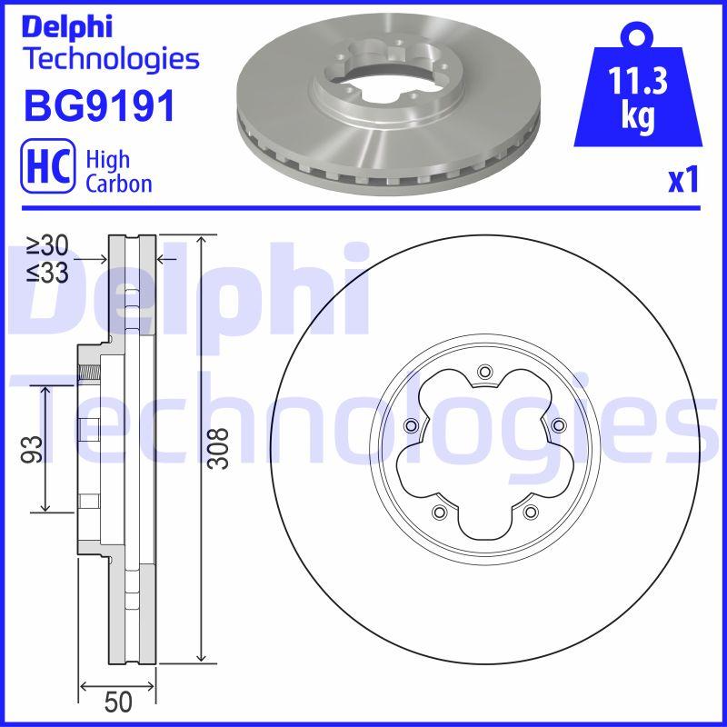 Delphi BG9191 - Discofreno autozon.pro