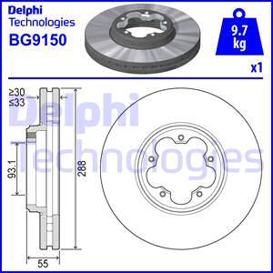 Delphi BG9150 - Discofreno autozon.pro