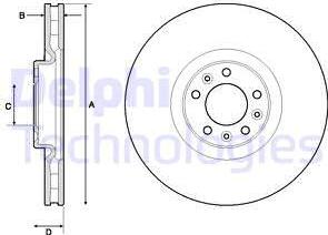 Delphi BG9151C - Discofreno autozon.pro