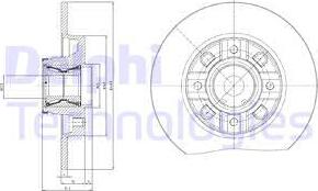 Delphi BG9116RSC - Discofreno autozon.pro