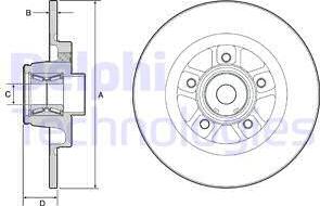 Delphi BG9113RS - Discofreno autozon.pro