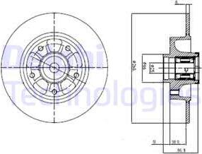 Delphi BG9112RSC - Discofreno autozon.pro