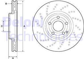 Delphi BG9189C - Discofreno autozon.pro