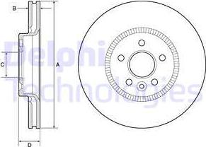 Delphi BG9184C - Discofreno autozon.pro