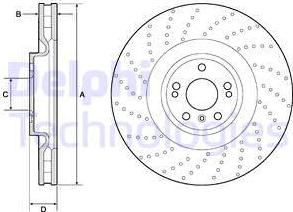 Delphi BG9185C-18B1 - Discofreno autozon.pro