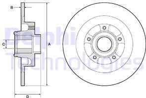 Delphi BG9134RSC - Discofreno autozon.pro