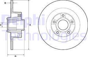 Delphi BG9135RSC - Discofreno autozon.pro