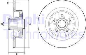 Delphi BG9136RSC - Discofreno autozon.pro