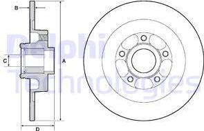 Delphi BG9138RSC - Discofreno autozon.pro