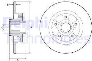 Delphi BG9132RSC - Discofreno autozon.pro