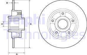 Delphi BG9137RSC - Discofreno autozon.pro